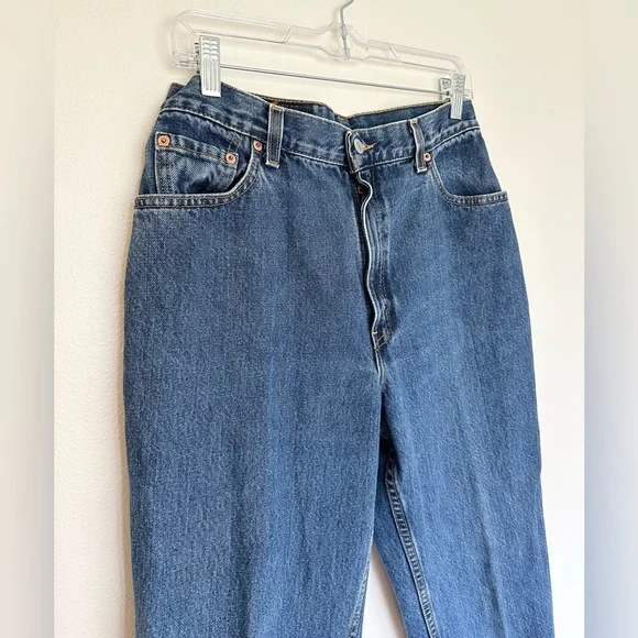 Levis Vintage‎ 90s Paper Tag Jeans Tapered Leg Relaxed Fit Size 12 Runs Small - Picture 7 of 13